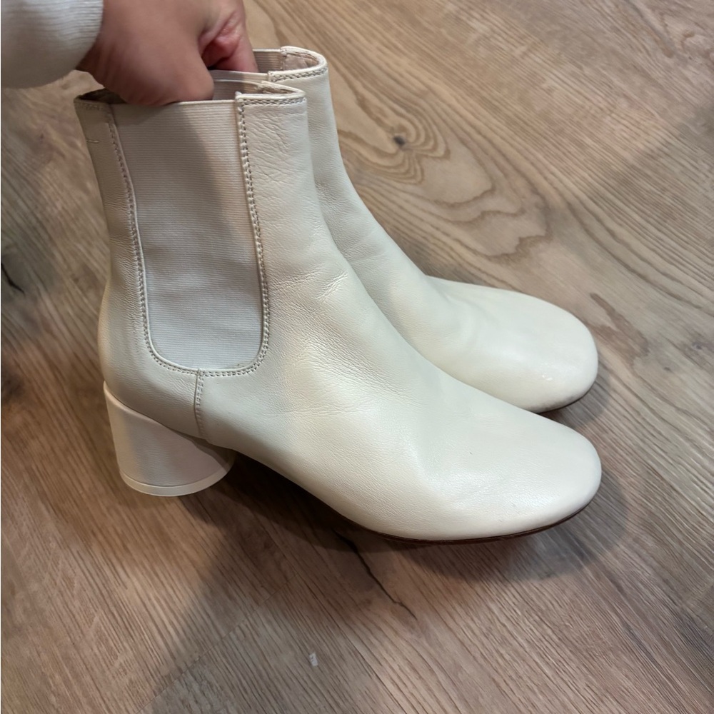 Maison Margiela White Ankle Boots